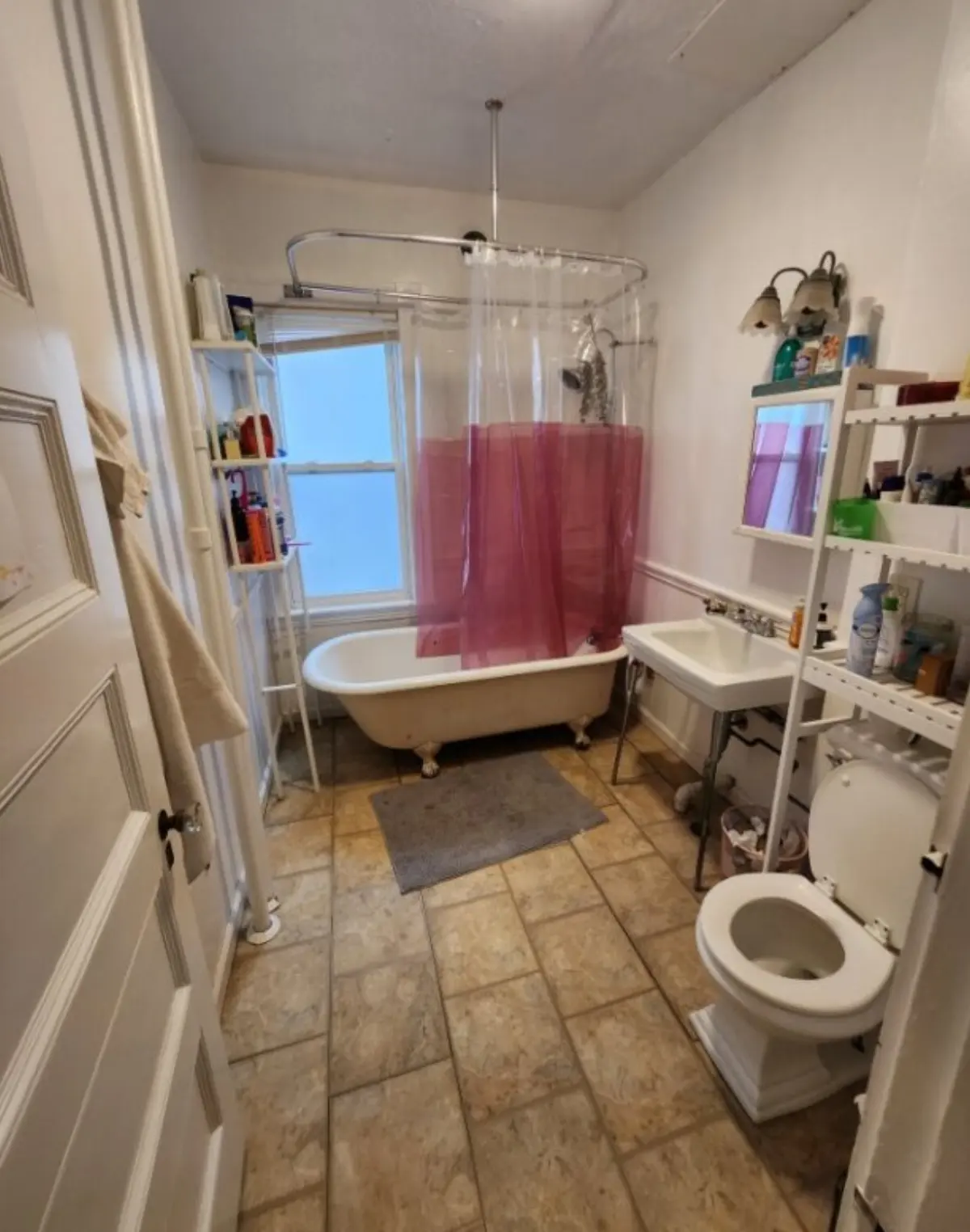 Bathroom before remodeling by Wolf Carpenters